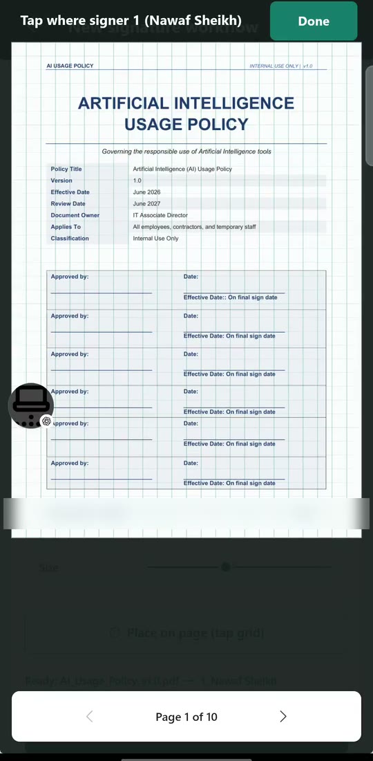 E-signatures in Power Apps